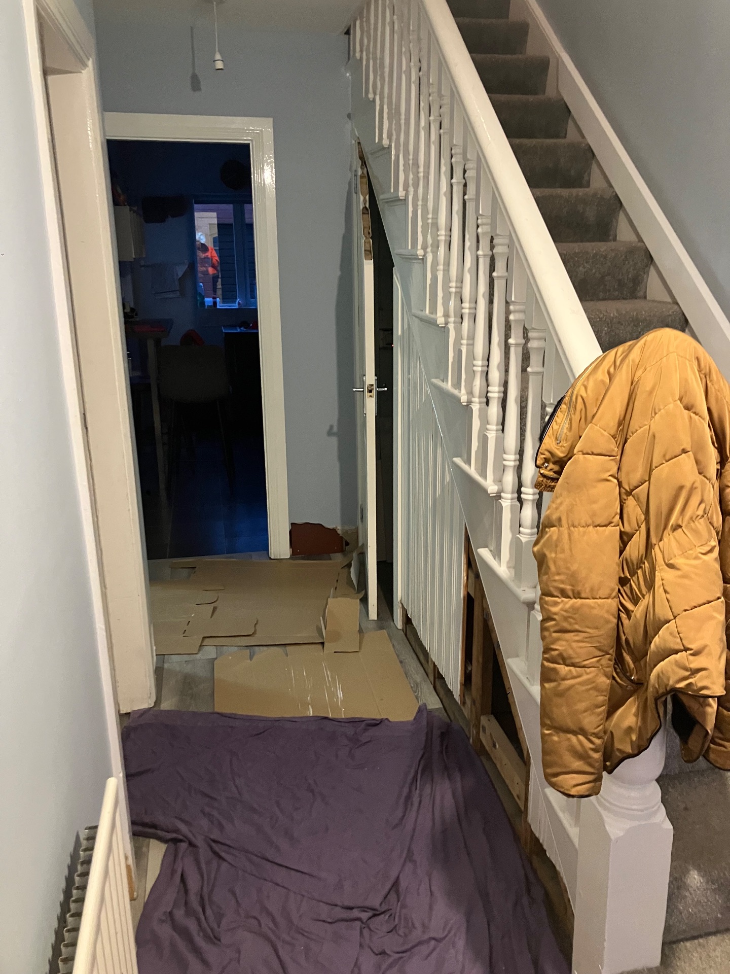 Before: 6 drawer unit under these stairs in Ballymena